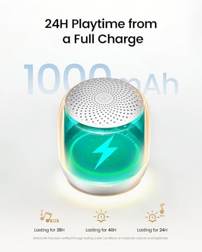 Glocusent Nano-Glow White Noise Machine,35 Sounds&12 Light Modes for Sleep - Image 6