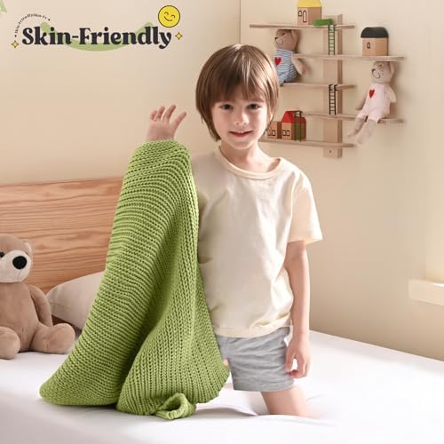 Guohaoi Knitted Weighted Blanket for Adults, 20"x30" 2lbs Full/Queen Size - Image 2