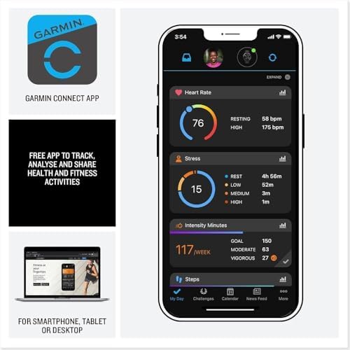 Garmin vívoactive 5, Health and Fitness GPS Smartwatch, AMOLED Display, Up to 11 Days of Battery (Renewed) (Slate) - Image 4
