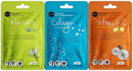 Celavi Essence Facial Face Mask Paper Sheet Korea Skin Care Moisturizing 9 Pack (Mix of 9) - Image 6