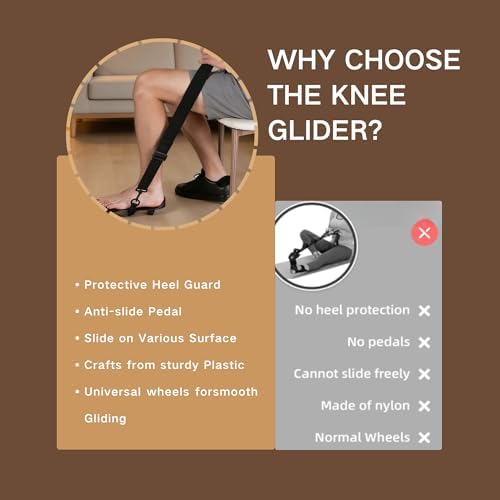 Knee Replacement Recovery Aids & Home Gym Equipment - Essential Knee Glider Therapy Equipment for Elderly Must Haves, ACL PCL MCL Surgery Recovery to Improve Mobility, Flexibility and Pain Relief - Image 7