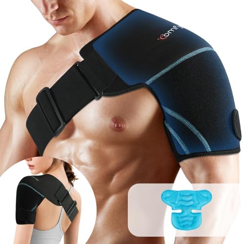 Comfytemp Shoulder Ice Pack Wrap, Rotator Cuff Shoulder Brace Cold Therapy by Comfytemp