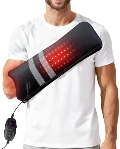 Red Light Therapy Glove for Hand & Wrist 150 LEDs Infrared Light Therapy for Finger Joint Relief, 17"x4" Portable Red Light Therapy Pad for Body & Arm, 660nm 850nm Dual Wavelength, Gifts for Women Man by MorespondBestRedLightTherapyMat