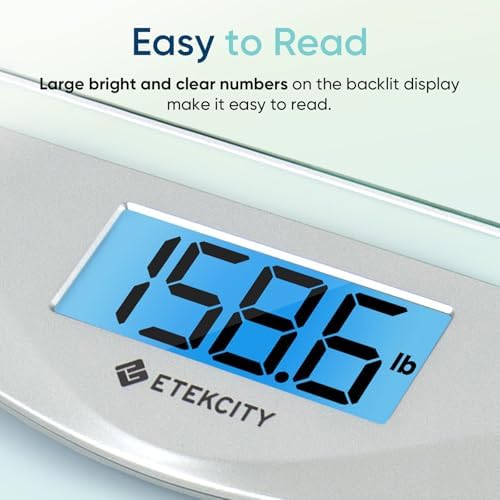 Etekcity Digital Body Weight Bathroom Scale, 6mm Tempered Glass, 400 lbs - Image 3