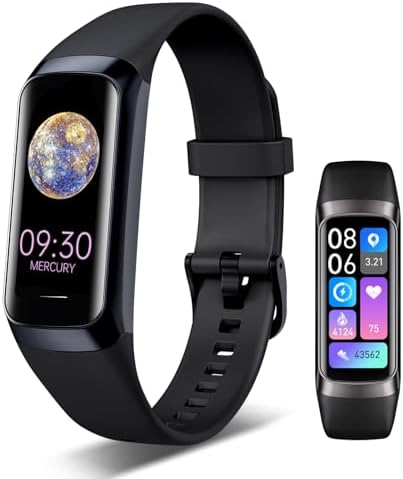 Fitness Tracker – Heart Rate Blood Oxygen Blood Pressure Temp Sleep Calorie by Unknown