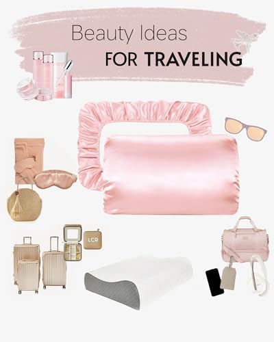 Yanideer Travel Elastic Band Satin Pillowcase for Hair & Skin, Cooling Satin Pillow Cover for Hotel - Image 6