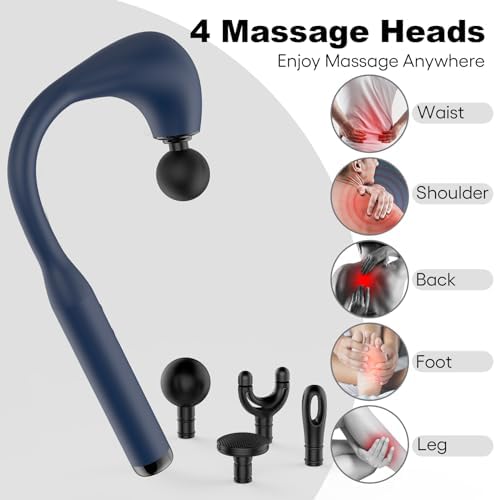 Fronnor Massage Gun Deep Tissue with Extended Handle Revolutionary U-Shaped Back Massager - Image 5