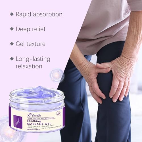 Soothing Relief Massage Gel, Joint Gel Purple Gel Soothes for Knees, Lumbar, Neck, Hands,Feet and Joint Activities Throughout.(100g) - Image 5