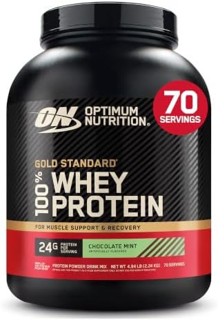 Optimum Nutrition Gold Standard Whey Protein Powder, Chocolate Mint, 5 LB by OPTIMUMNUTRITION