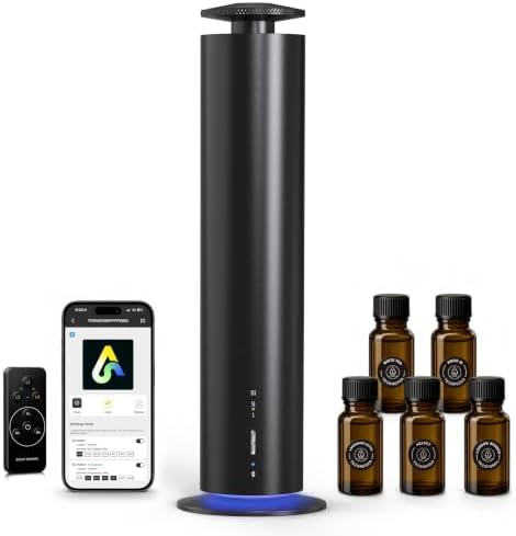 Hotel Waterless Essential Oil Diffuser Battery Powered 1500 Sq Ft Coverage by GearUpGoFarCamperfect