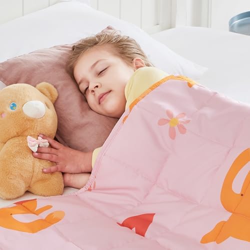 Weighted Blanket - 10 lbs Pink Cat Heavy Blanket - Small Size Breathable Blanket(41 * 60 inches, 10 lbs) by HOSUKKO