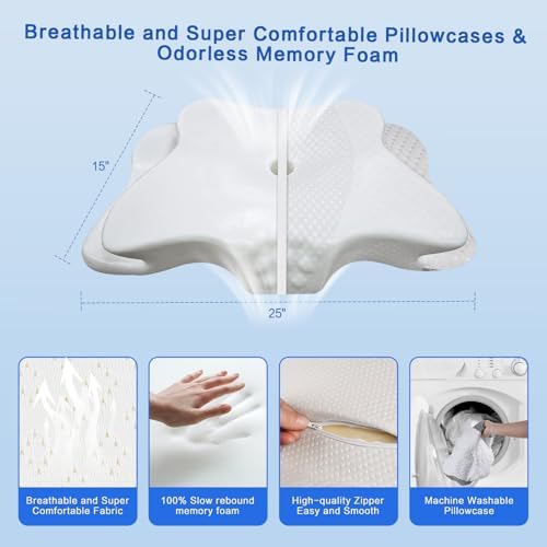 Pain Relief Cervical Pillow for Neck Support, Adjustable Ergonomic Pillow - Image 6