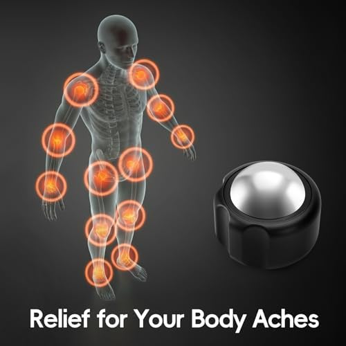 Cold Massage Roller Ball Ice Roller for Muscle Recovery-Black - Image 2