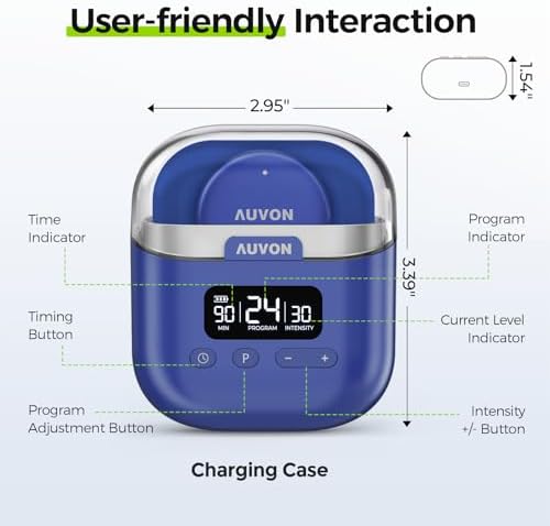 AUVON Wireless 24 Modes TENS Unit Muscle Stimulator for Pain Relief, 6 Pads - Image 7