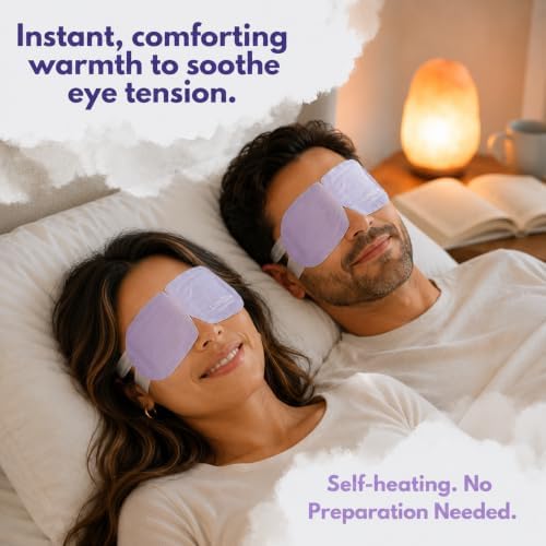 Steam Eye Mask, Self Heating Heated Eye Mask for Sleep, Warm Compress for Eyes, Moist Heat for Dry Eye Relief, Stye Eye Treatment, Spa, Travel Essentials, Unscented 16 Pack - Image 5