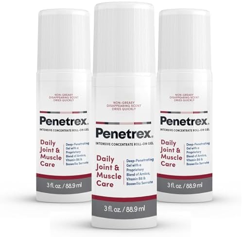 Penetrex Daily Joint & Muscle Care Roll-On Gel, 3 Oz. (3-Pack) by Penetrex
