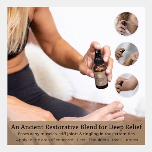 Silk Road Organic Frankincense Oil & Myrrh Body Ache Spray, USDA Certified - Image 3