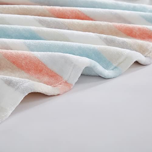 Wrangler - King Size Blanket, Super Soft & Reversible Plush Fleece Bedding, Throw Blanket for Couch or Bed (Glen Canyon Stripe Blue) - Image 5
