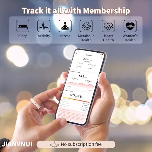 Smart Ring for Women-Men,Tracks Heart Rate, Sleep, SpO2, HRV. 128 Sports Modes, IP68 Waterproof, Gesture Control, No Subscription, iOS & Android Compatible (7) - Image 2