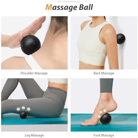 SUBCULTUREPICK 5 in1 Foam Roller Set, Trigger Point Foam Roller Deep Tissue - Image 5