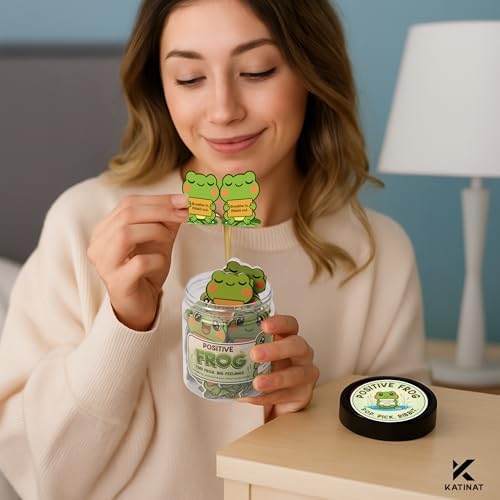 Positive Frog Jar – Thank You Gifts for Women, Men, Coworkers – Emotional Support Jar with 60 Notes – Appreciation Gifts for Coworkers, Teacher, Nurse, Retirement Gift for Men, Women, Frog Gift - Image 6