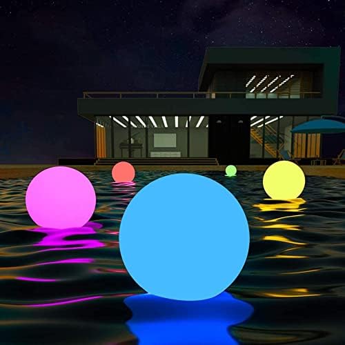 LOFTEK Floating Pool Light, 20-inch Rechargeable Orb Light w/Remote by LOFTEK