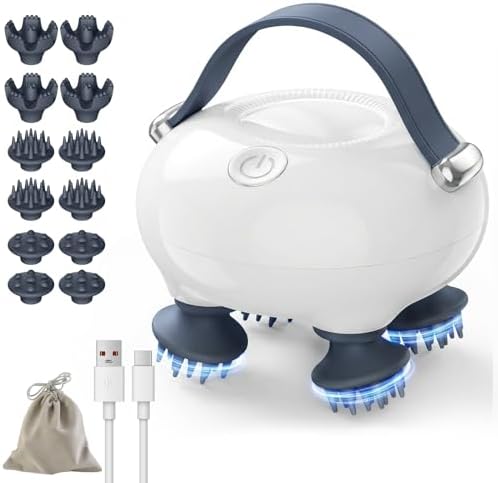 Scalp Massager, Head Massager Scalp with Tangle-Resistant Design by IOOKNA