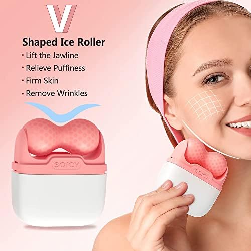 OPENDGO Ice Roller for Face Facial Massager for Eye Puffiness, Reduces Wrinkles, 2 in 1 Facial Skin Care Tool for Body Cold Therapy Tools - Image 3