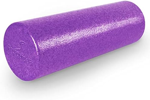 ProsourceFit High Density Foam Rollers 18 - inches long, Firm Full Body Athletic Massager for Back Stretching, Yoga, Pilates, Post Workout Trigger Point Release, Purple by PROSOURCE