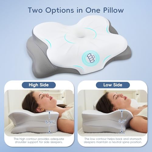 Cervical Neck Pillow,Ergonomic Memory Foam Pillow for Neck Pain Relief - Image 4