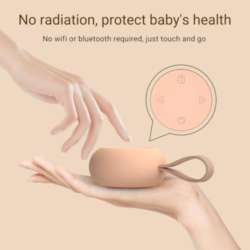 Portable Baby Sound Machine & Essentials for Babies & Kids-Peach - Image 5