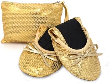 Foldable Flats for Women, Portable Ballet Shoes for Wedding &Travel Comfort by SilkyToes