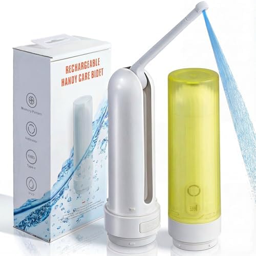 Portable Bidet for Travel,Rechargeable Electric Handheld Travel Bidet Sprayer for Women & Men,Collapsible,Portatil Peri Water Bottle Bidets for Hygiene,Camping, Backpacking,Backcountry,Hiking by VIVIVPortablebideforyourLife