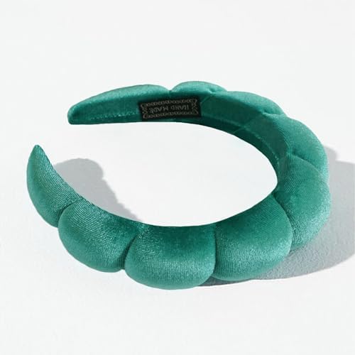Ayesha Soft Velvet Headband for Women and Girls, Wrap Hairband for Washing Face, Shower, Makeup, Skincare, 1 Count (Pack of 1), Green - Image 5
