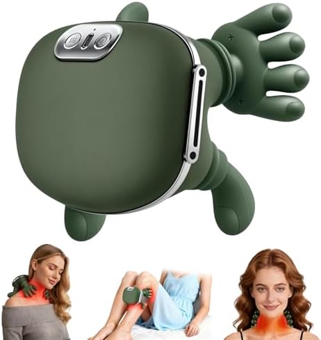 Neck Shoulder Massager with Heat, 4D Bionic Kneading Deep Tissue Relief by ANUWEO