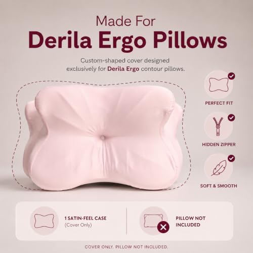 Derila Ergo Premium Blend Pillowcase with Modal & Silk Pillow Case - Image 4