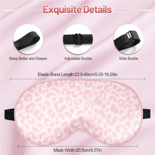 Silk Sleep Mask, Blackout Eye Mask for Sleeping with Adjustable Strap - Image 3