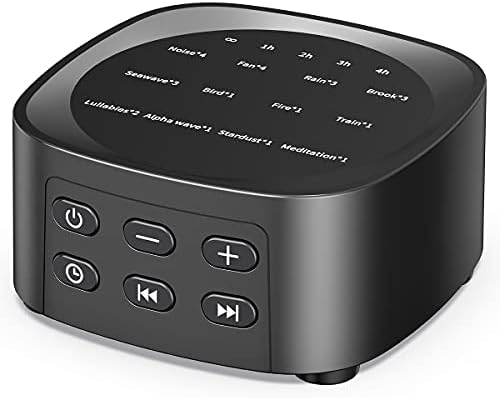 Sleepbox Sleep White Noise Sound Machines with 25 Soothing Sounds 36 Volume Levels 5 Timers Visible Sound Catalog Portable Size Memory Function for Home Office and Travel by Sleepbox