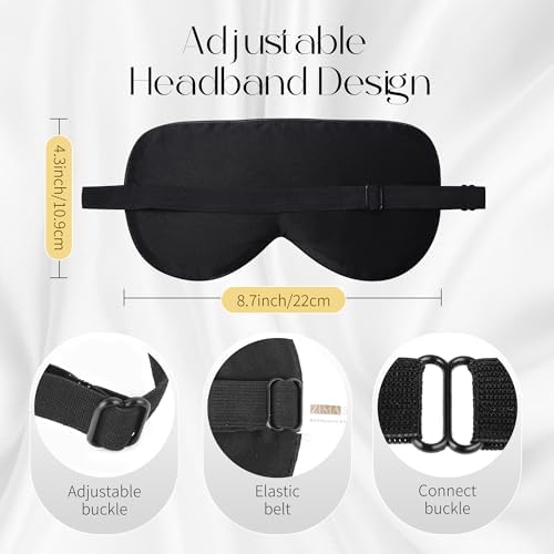 ZIMASILK Adjustable 100% Mulberry Silk Sleep Mask - Image 4