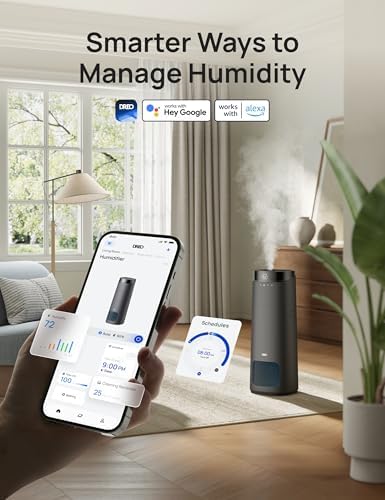 DREO 16L Smart Humidifier Large Room 1000 ft², 130H Runtime, 30dB, Top Fill - Image 5