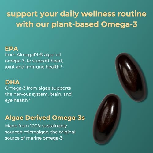 Iwi Omega-3 Mini Softgels (30 Servings), Easy to Swallow, Plant-Based Algae Omega 3 with EPA + DHA, Whole-Body Support Dietary Supplement, Krill & Fish Oil Alternative, No Fishy Aftertaste - Image 2
