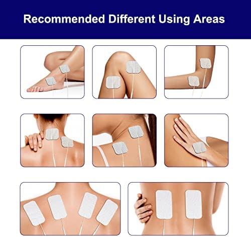 TENS Unit Replacement Pads, NURSAL Reusable TENS Electrode Pads 2x2 20pcs with Upgraded Self-Stick Performance for Electrotherapy, Compatible with AUVON TENS, TENS 7000 - Image 6