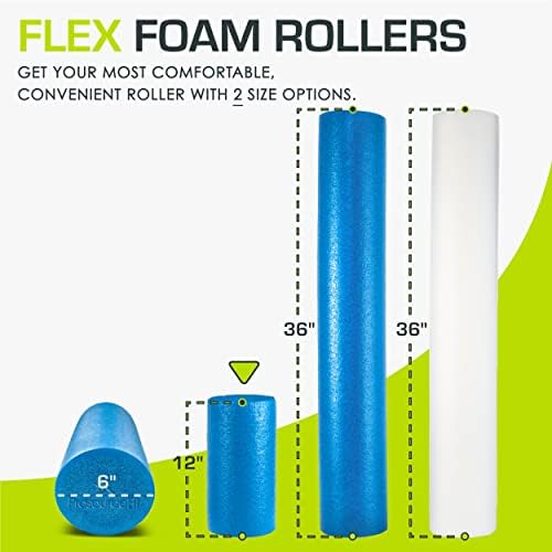 ProsourceFit Flex Foam Rollers for Muscle Massage, Physical Therapy, Core & Balance Exercises Stabilization - Image 2
