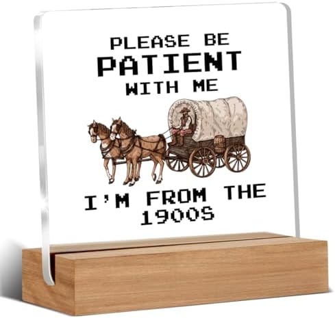Funny Retro Gifts for Friends Coworkers, Western Office Desk Decor by Unknown