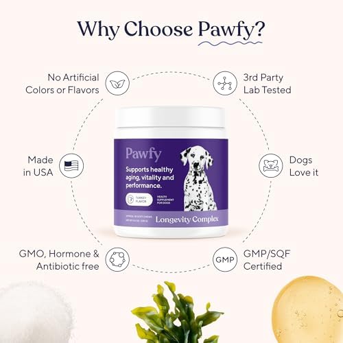 Pawfy NMN Longevity Chews for Dogs with Fucoidan & CoQ10-30 Chews - Image 5