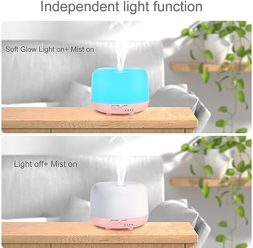 Marchred 300ML Aromatherapy Essential Oil Diffuser with Remote Control, 7 LED Color Changing Light, for Bedroom Home Large Room - Image 5