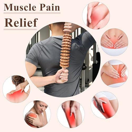 3Pcs Wood Therapy Massage Tools Lymphatic Drainage Massager Wooden Massager Body Sculpting Tools for Maderoterapia,Anti-Cellulite,Pain Relief(3-in-1 Massager) - Image 3