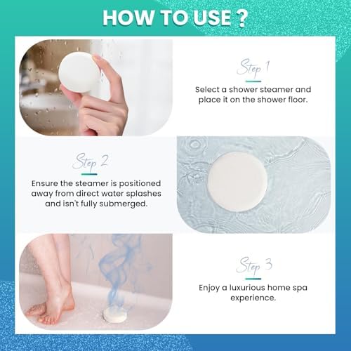 Shower Steamers Aromatherapy - 8 Pack Shower Bombs with Essential Oils, Eucalyptus for Shower， Eucalyptus Mint Shower Steamer for Women Men, Stress Relief Home Spa Relaxation Self Care - Image 5