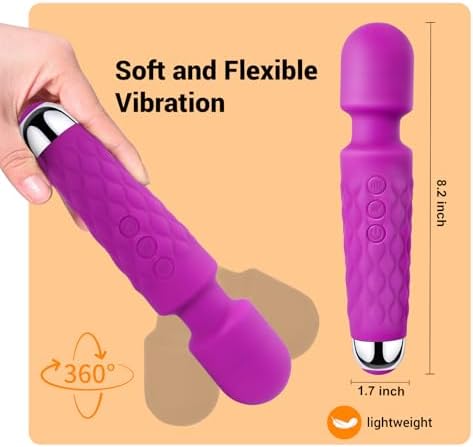 Personal Wand Massager, Power Wand Wireless Rechargeable Handheld Vibrating Massager, Body Massaging for Woman Back Neck Muscle Aches - Image 3
