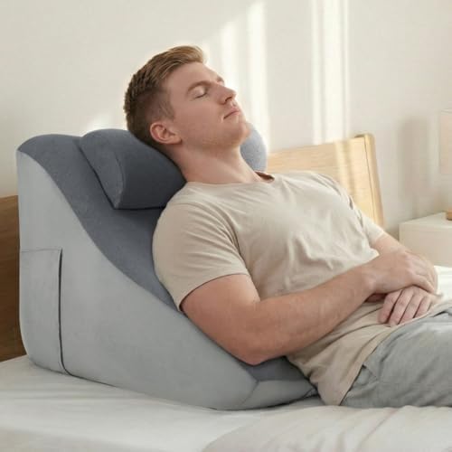Vekkia 23.5” Back Rest Pillow, Dual-Layer Foam for Reclining and Sitting by Vekkia